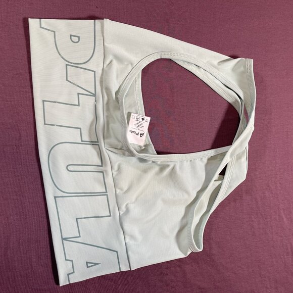 P'tula Bree crop top - cropped racerback tank in light mint green - size large - Picture 5 of 7